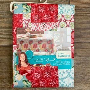 Pioneer Woman Patchwork Tablecloth 60”x102” NWT